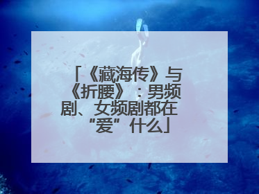 《藏海传》与《折腰》：男频剧、女频剧都在“爱”什么