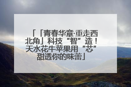 「青春华章·重走西北角」科技“智”造！天水花牛苹果用“芯”甜透你的味蕾