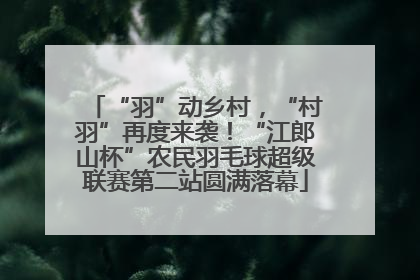 “羽”动乡村，“村羽”再度来袭！“江郎山杯”农民羽毛球超级联赛第二站圆满落幕