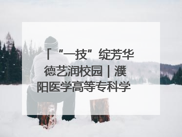“一技”绽芳华 德艺润校园｜濮阳医学高等专科学校开展丰富多彩的职业教育活动周主题活动