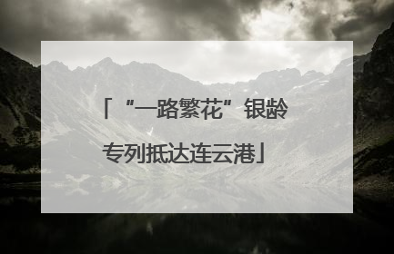 “一路繁花”银龄专列抵达连云港