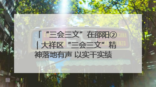 “三会三文”在邵阳②｜大祥区“三会三文”精神落地有声 以实干实绩助力区域高质量发展