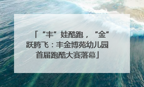 “丰”娃酷跑，“金”跃腾飞：丰金博苑幼儿园首届跑酷大赛落幕