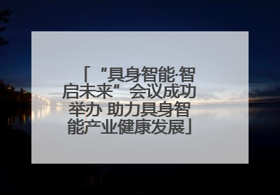 “具身智能·智启未来”会议成功举办 助力具身智能产业健康发展