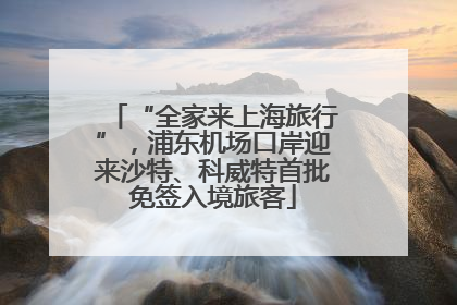 “全家来上海旅行”，浦东机场口岸迎来沙特、科威特首批免签入境旅客