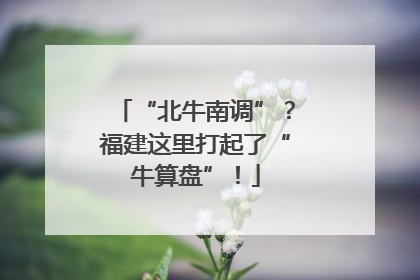 “北牛南调”？福建这里打起了“牛算盘”！