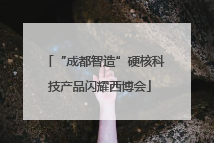 “成都智造”硬核科技产品闪耀西博会