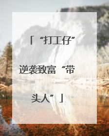 “打工仔”逆袭致富“带头人”
