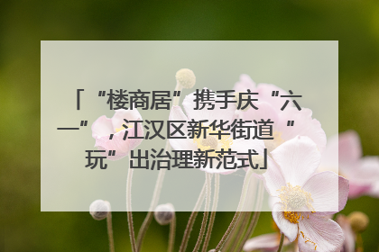 “楼商居”携手庆“六一”，江汉区新华街道“玩”出治理新范式