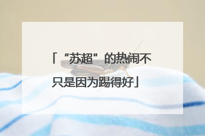 “苏超”的热闹不只是因为踢得好