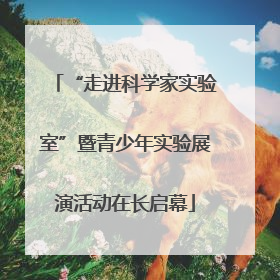 “走进科学家实验室”暨青少年实验展演活动在长启幕