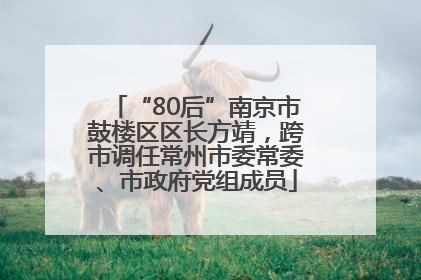 “80后”南京市鼓楼区区长方靖，跨市调任常州市委常委、市政府党组成员