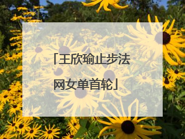 王欣瑜止步法网女单首轮