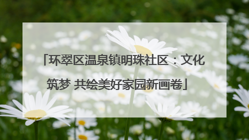 环翠区温泉镇明珠社区：文化筑梦 共绘美好家园新画卷