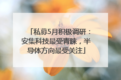私募5月积极调研：安集科技最受青睐，半导体方向最受关注