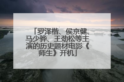 罗泽楷、侯京健、马少骅、王劲松等主演的历史题材电影《师生》开机