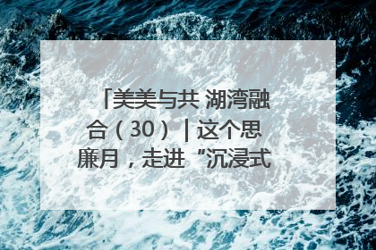 美美与共 湖湾融合（30）｜这个思廉月，走进“沉浸式”清风课堂