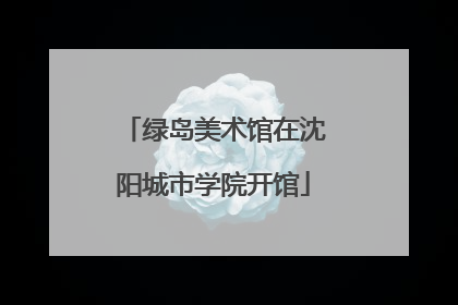 绿岛美术馆在沈阳城市学院开馆