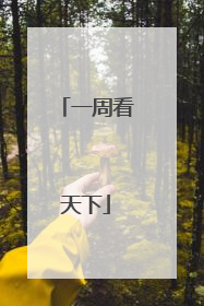 一周看天下