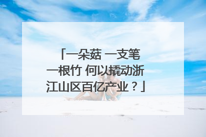 一朵菇 一支笔 一根竹 何以撬动浙江山区百亿产业？