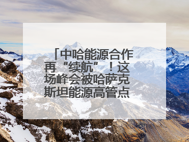 中哈能源合作再“续航”！这场峰会被哈萨克斯坦能源高管点赞“加油”