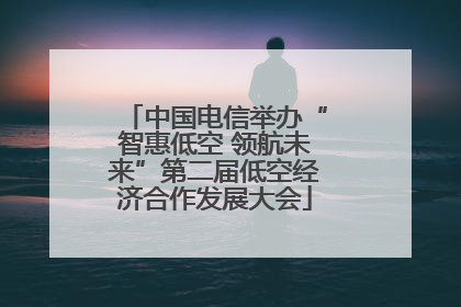 中国电信举办“智惠低空 领航未来”第二届低空经济合作发展大会