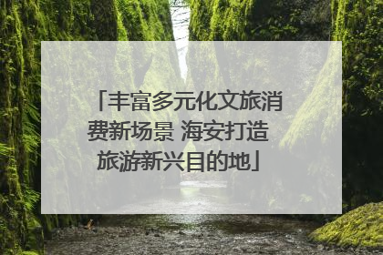 丰富多元化文旅消费新场景 海安打造旅游新兴目的地