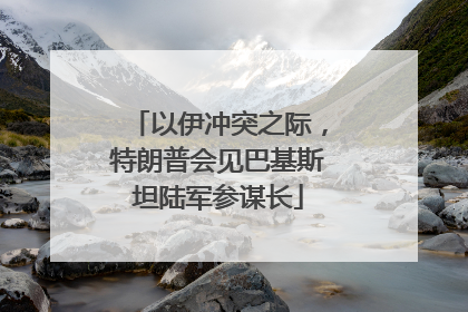 以伊冲突之际，特朗普会见巴基斯坦陆军参谋长