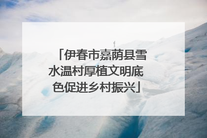 伊春市嘉荫县雪水温村厚植文明底色促进乡村振兴