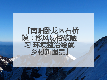 南阳卧龙区石桥镇：移风易俗破陋习 环境整治绘就乡村新图景