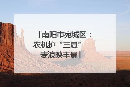 南阳市宛城区：农机护“三夏” 麦浪映丰景