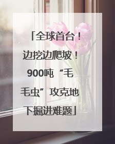 全球首台！边挖边爬坡！900吨“毛毛虫”攻克地下掘进难题
