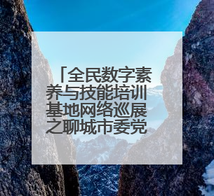 全民数字素养与技能培训基地网络巡展之聊城市委党校