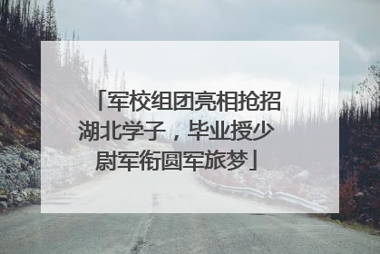 军校组团亮相抢招湖北学子，毕业授少尉军衔圆军旅梦
