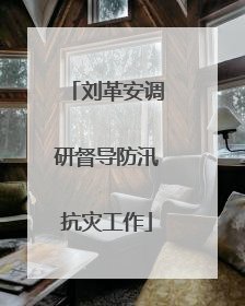 刘革安调研督导防汛抗灾工作