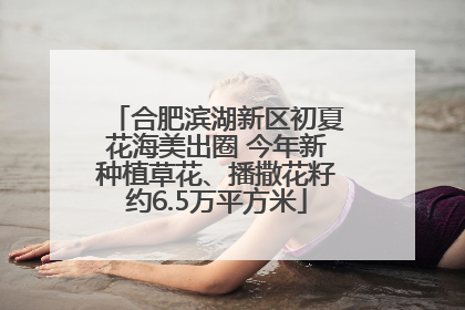 合肥滨湖新区初夏花海美出圈 今年新种植草花、播撒花籽约6.5万平方米