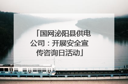 国网泌阳县供电公司：开展安全宣传咨询日活动