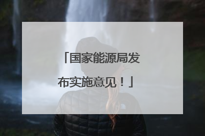 国家能源局发布实施意见！