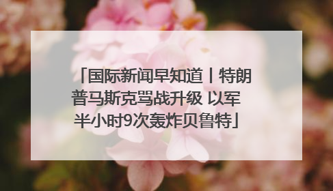 国际新闻早知道丨特朗普马斯克骂战升级 以军半小时9次轰炸贝鲁特