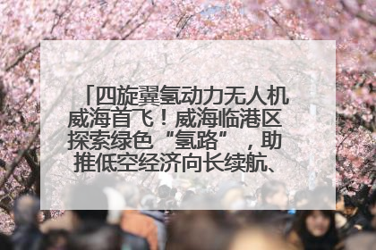 四旋翼氢动力无人机威海首飞！威海临港区探索绿色“氢路”，助推低空经济向长续航、大载重“进化”