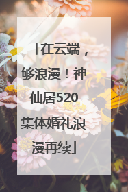 在云端，够浪漫！神仙居520集体婚礼浪漫再续