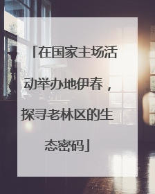 在国家主场活动举办地伊春，探寻老林区的生态密码