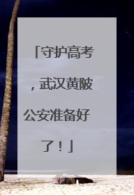 守护高考，武汉黄陂公安准备好了！