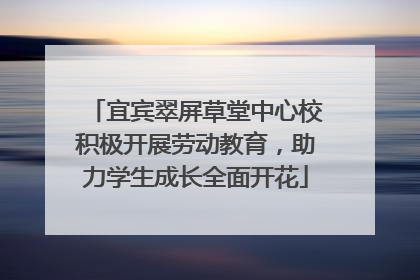 宜宾翠屏草堂中心校积极开展劳动教育，助力学生成长全面开花