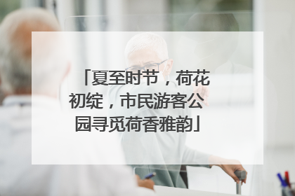 夏至时节，荷花初绽，市民游客公园寻觅荷香雅韵