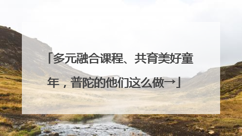 多元融合课程、共育美好童年，普陀的他们这么做→