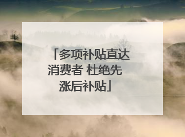 多项补贴直达消费者 杜绝先涨后补贴
