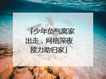 少年负气离家出走，网格深夜接力助归家