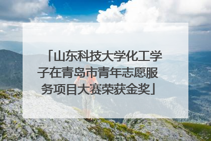 山东科技大学化工学子在青岛市青年志愿服务项目大赛荣获金奖