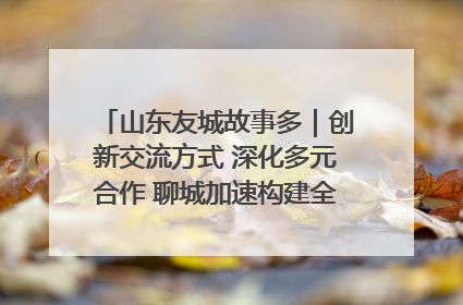 山东友城故事多｜创新交流方式 深化多元合作 聊城加速构建全球友城新格局